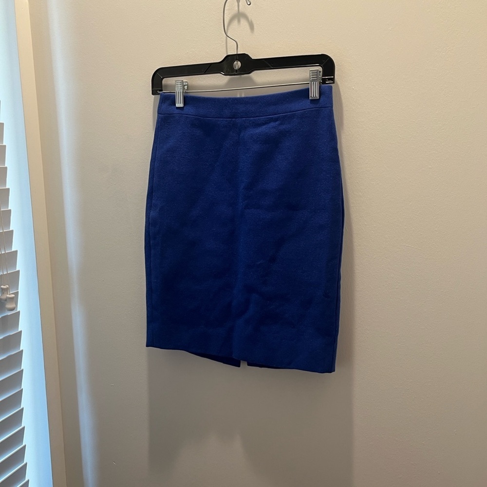 J. Crew Vibrant Blue Pencil Skirt